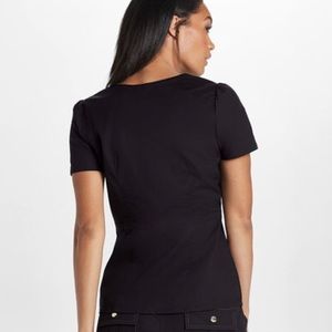 ❌SOLD❌ Jaanuu The Peplum Top in Black